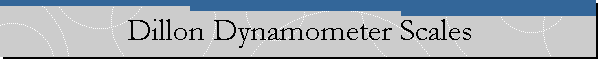 Dillon Dynamometer Scales