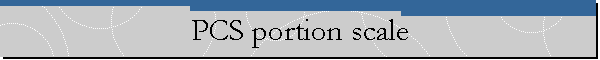 PCS portion scale